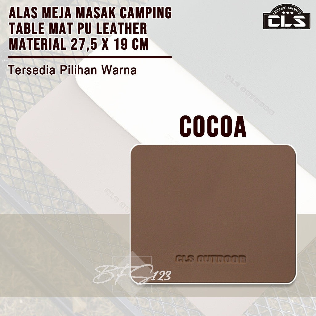 Alas Meja Masak Camping Table Mat PU Leather Material