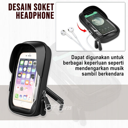 Phone Holder Waterproof BG-301 Touchscreen All Rotate 360 Phone Size Up to 6.4 Inch