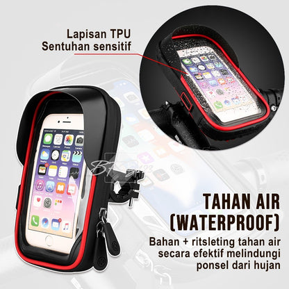 Phone Holder Waterproof BG-301 Touchscreen All Rotate 360 Phone Size Up to 6.4 Inch