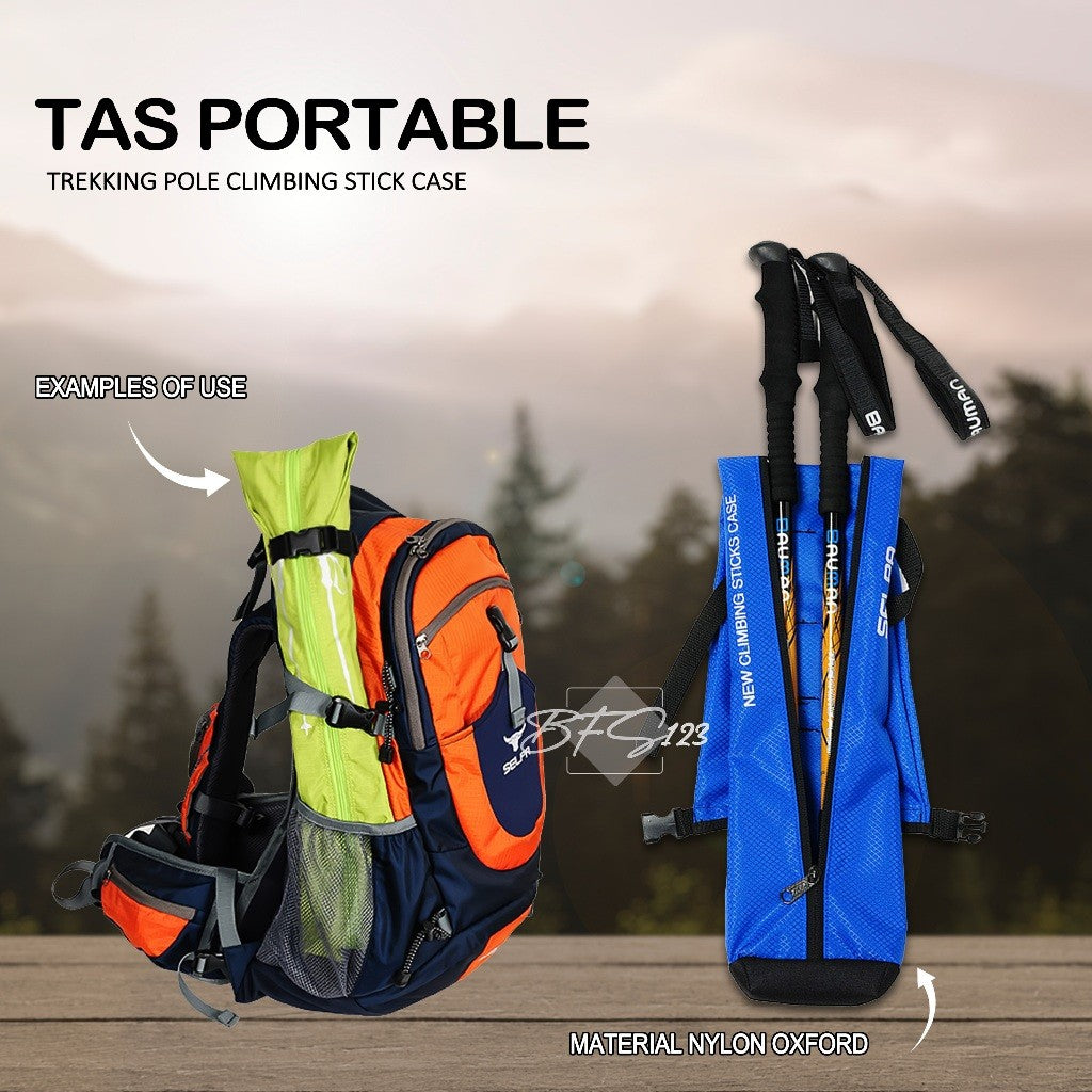 Tas Portable Trekking Pole Climbing Stick Case Material Nylon Oxford