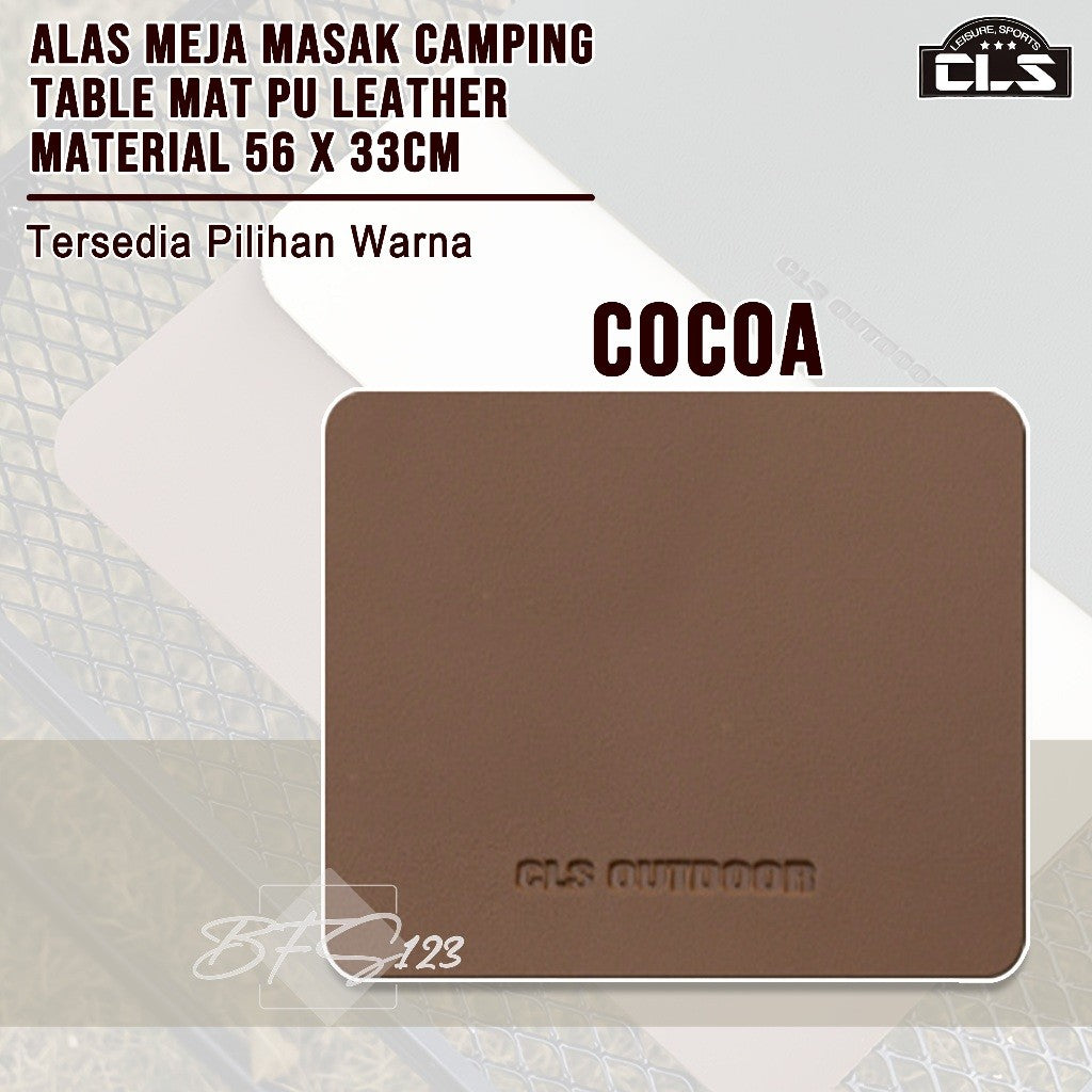 Alas Meja Masak Camping Table Mat PU Leather Material