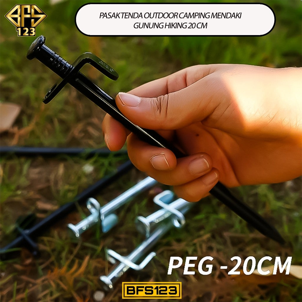 Pasak Tenda Outdoor Camping Mendaki Gunung Hiking 20 Cm