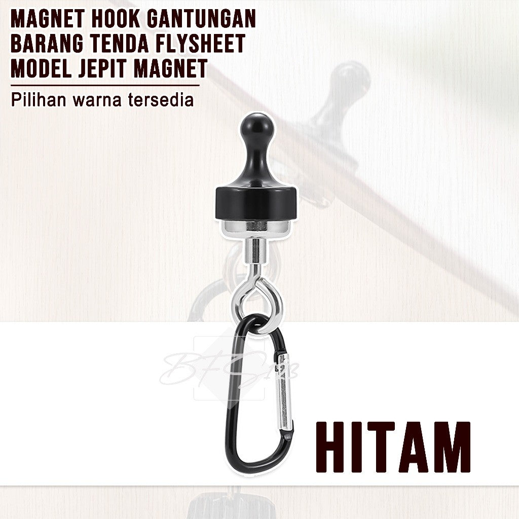 Magnet Hook Gantungan Barang Tenda Flysheet Model Jepit Magnet