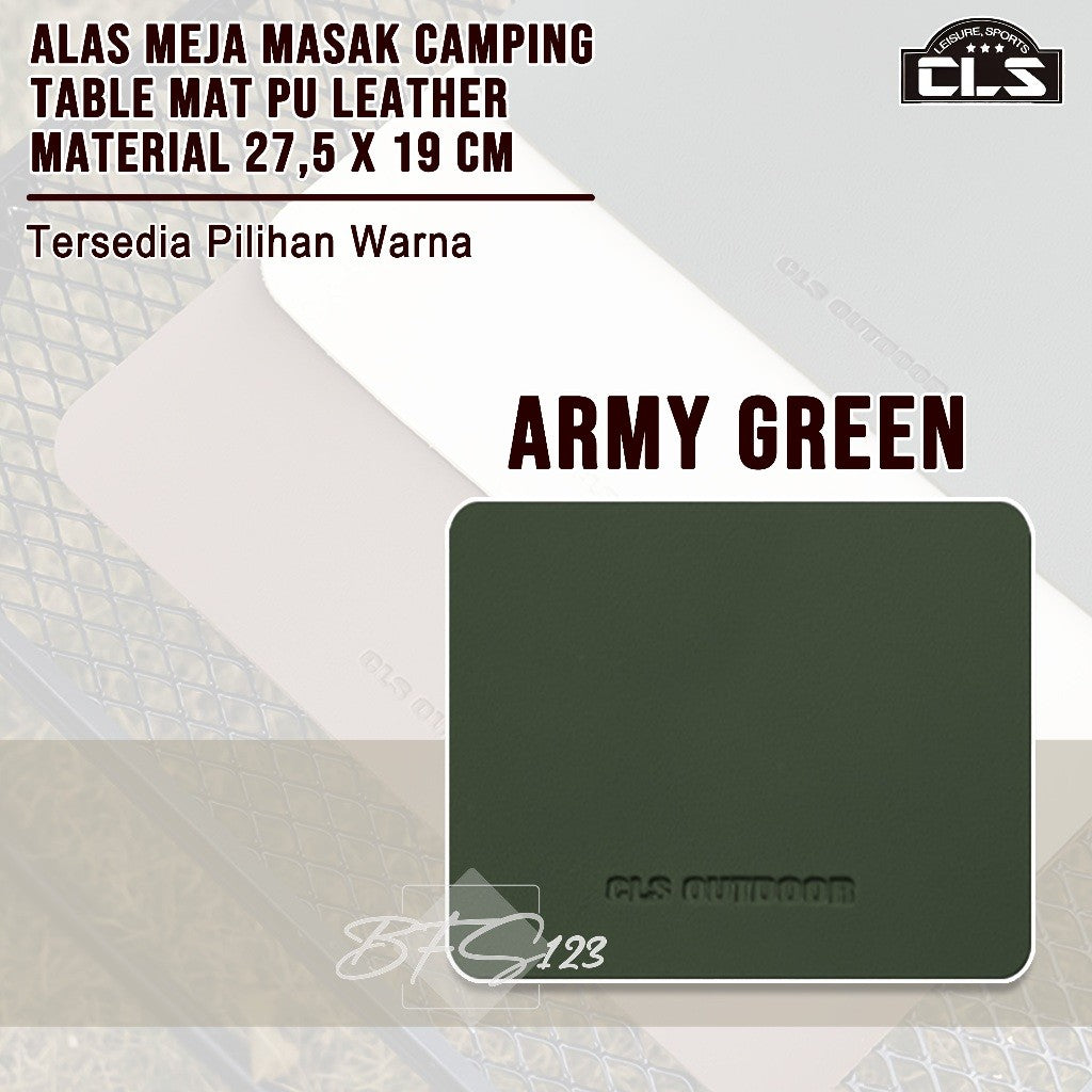 Alas Meja Masak Camping Table Mat PU Leather Material