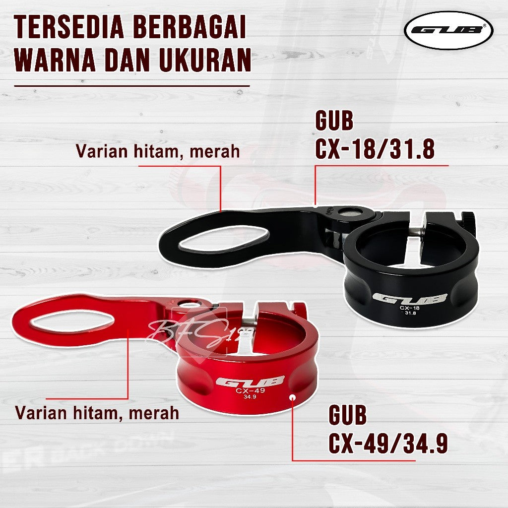 GUB Seat Clamp 31.8 34.9 Clamp Penjepit Seatpost Quick Release GUB Original