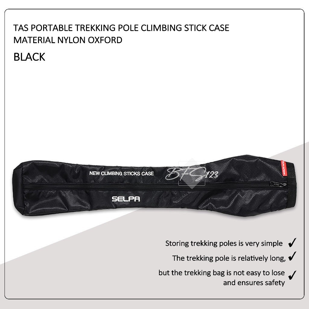 Tas Portable Trekking Pole Climbing Stick Case Material Nylon Oxford