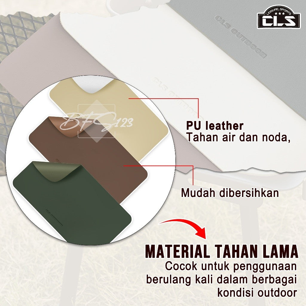 Alas Meja Masak Camping Table Mat PU Leather Material