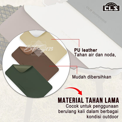 Alas Meja Masak Camping Table Mat PU Leather Material