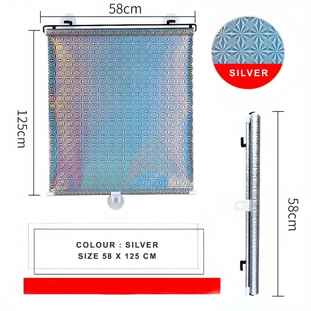 Sun Shield Roll Pelindung Anti Panas Matahari Mobil