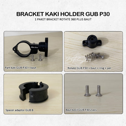 Part Bracket kaki Holder Handphone GUB P30
