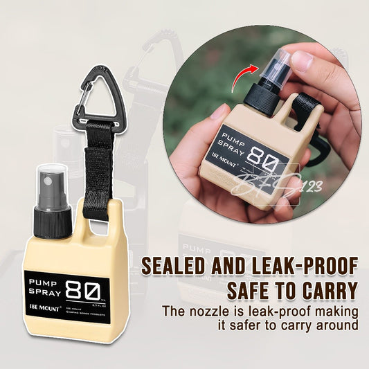 Botol Pump Spray Lotion Handsanitizer Camping Hiking Hook Carabiner Ise Mount