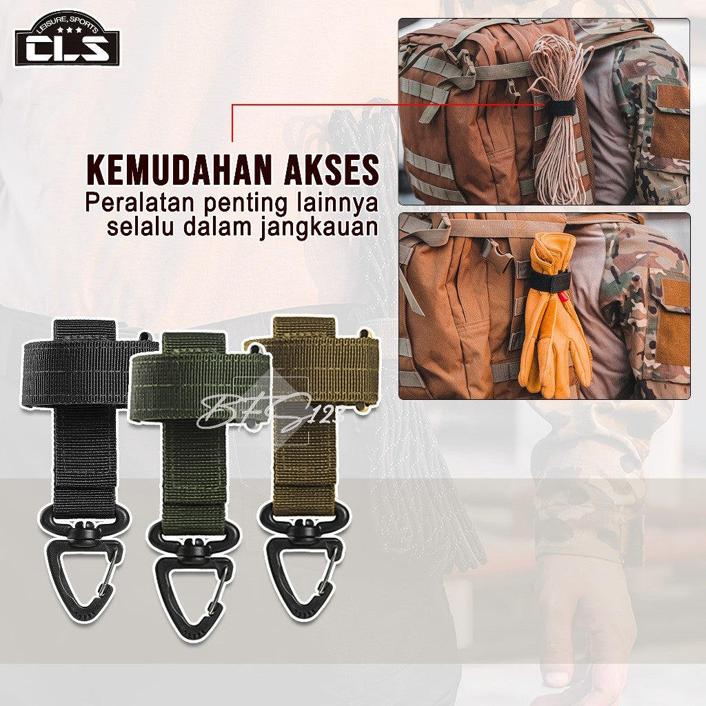 Glove Hanging Gantungan Sarung Tangan Tactical Nylon Mountaineering Hiking Outdoor