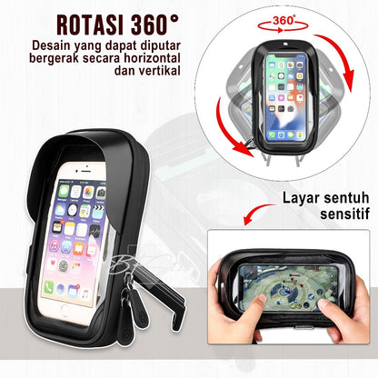 Phone Holder Waterproof BG-301 Touchscreen All Rotate 360 Phone Size Up to 6.4 Inch