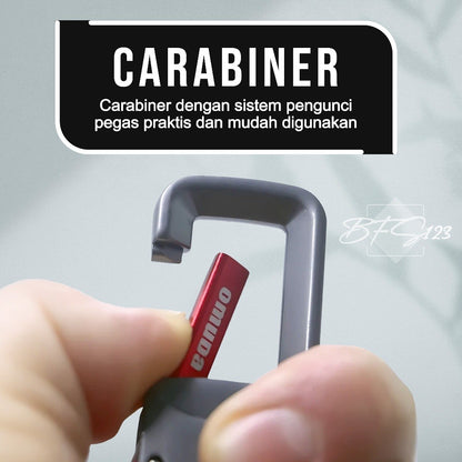Gantungan Kunci Omuda A8002 Keychain Carabinner Motor Mobil Rumah Premium Stainless