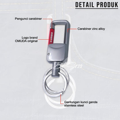 Gantungan Kunci Omuda A8002 Keychain Carabinner Motor Mobil Rumah Premium Stainless