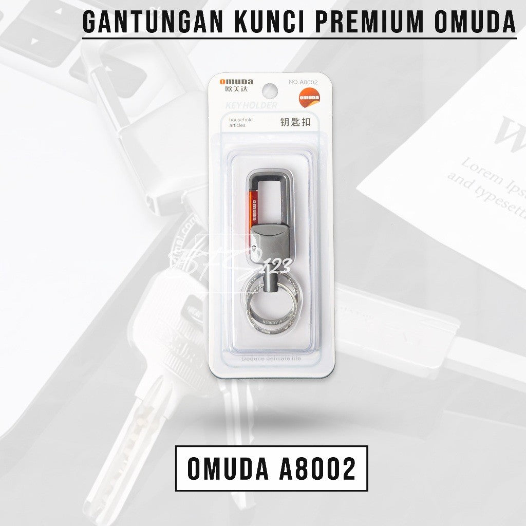 Gantungan Kunci Omuda A8002 Keychain Carabinner Motor Mobil Rumah Premium Stainless