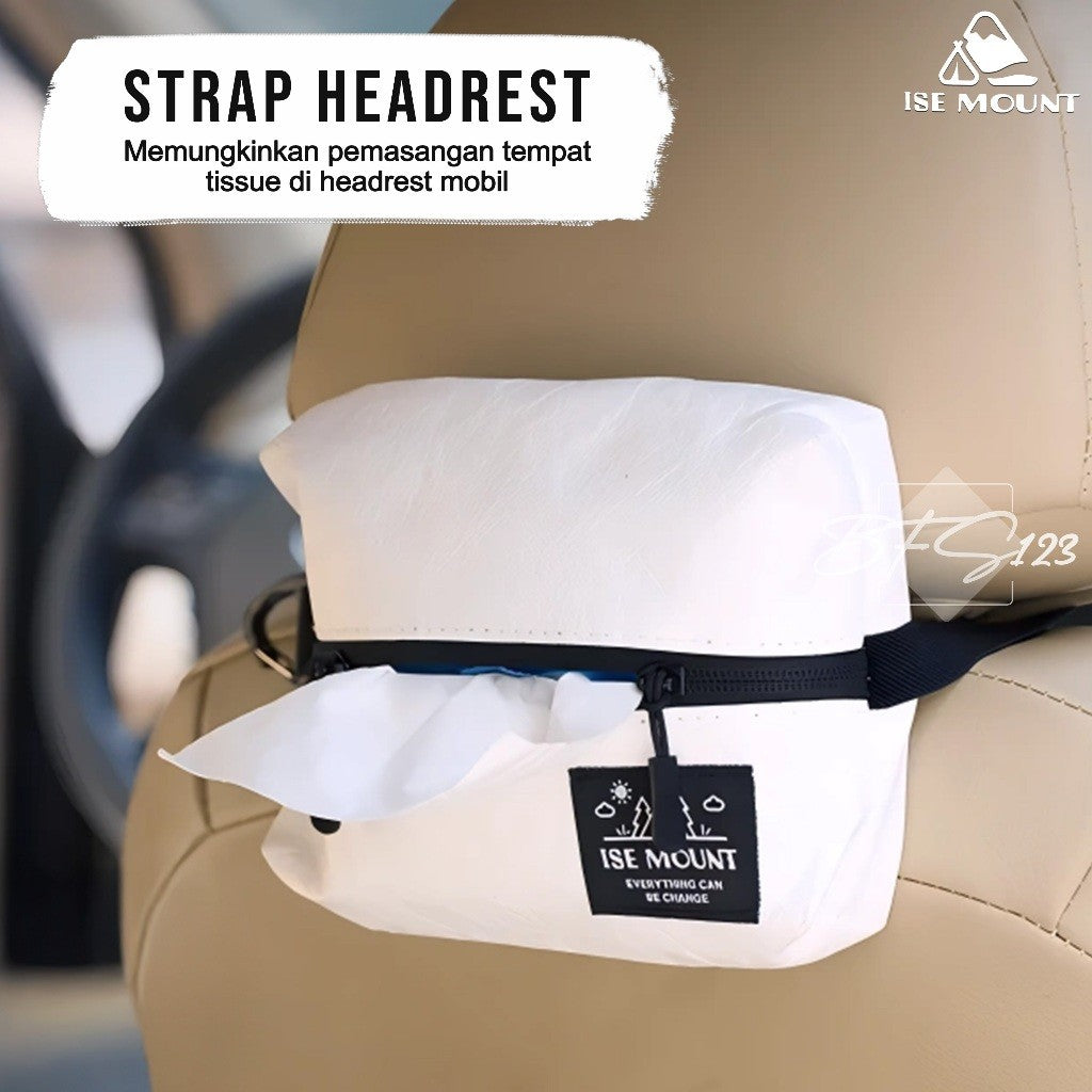 ISE Mount Tempat Tissue Camping 3 in 1 Hook Carabinner Gantung Portable Sun Visor