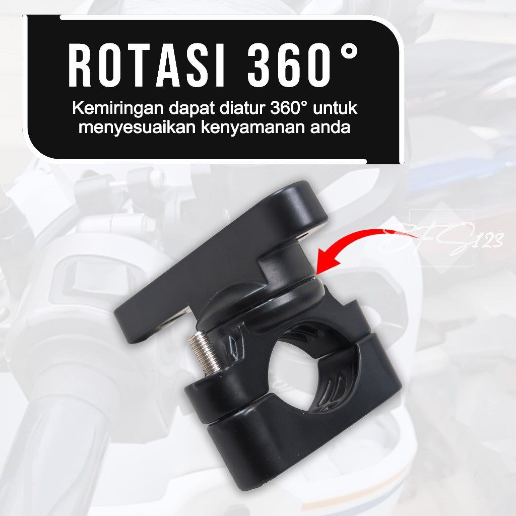 Bracket Tempat Botol Minum Stang 2,2-3,2 cm Only Bracket Aluminium Aloy