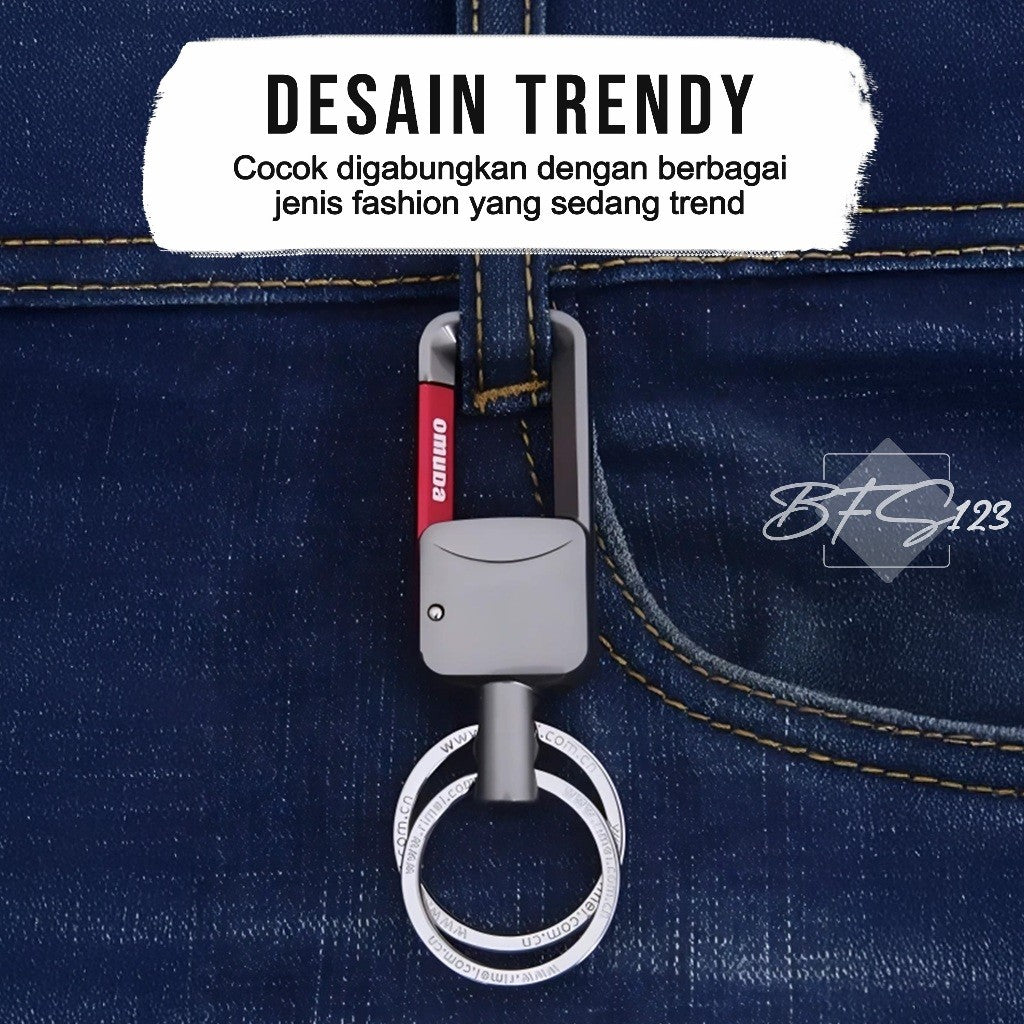 Gantungan Kunci Omuda A8002 Keychain Carabinner Motor Mobil Rumah Premium Stainless