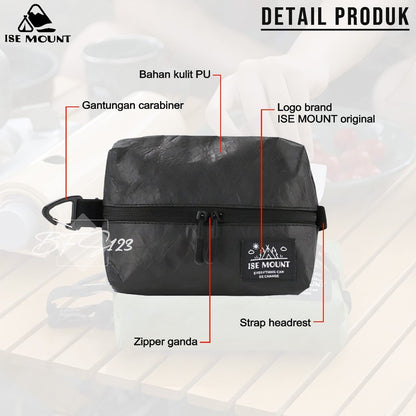ISE Mount Tempat Tissue Camping 3 in 1 Hook Carabinner Gantung Portable Sun Visor
