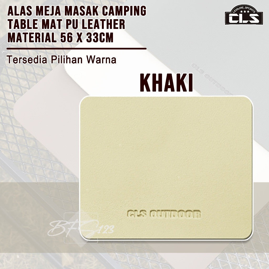Alas Meja Masak Camping Table Mat PU Leather Material