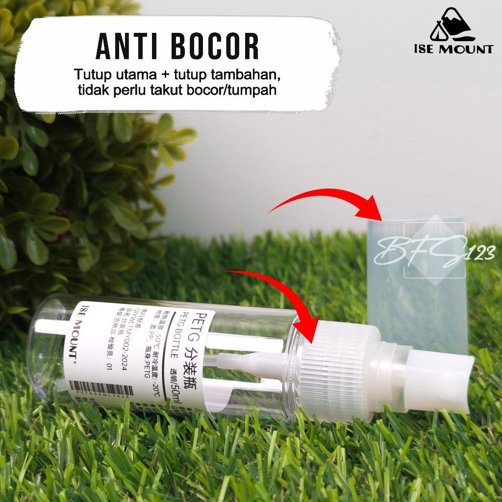 ISE Mount Botol Spray 30 Ml 50 Ml Parfum Hand Sanitizer Refill Transparan Clear Spray