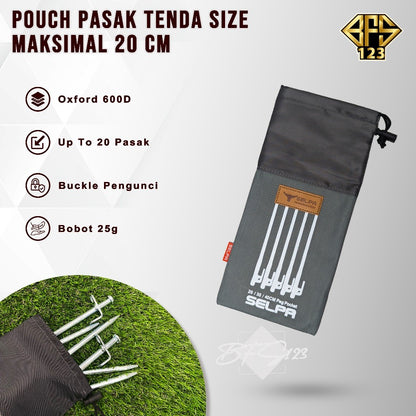 Pouch Bag Pasak Tenda Size Maks To 20 Cm