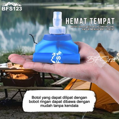 BFS123 Botol Minum Running Lipat Foldable Soft Flask 500 Ml BPA Free