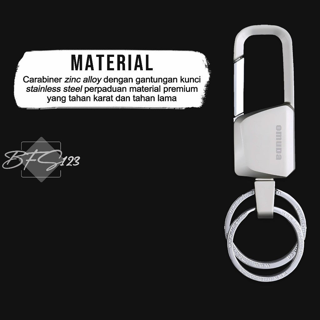 Gantungan Kunci Omuda A8044 Keychain Carabinner Motor Mobil Rumah Premium Stainless