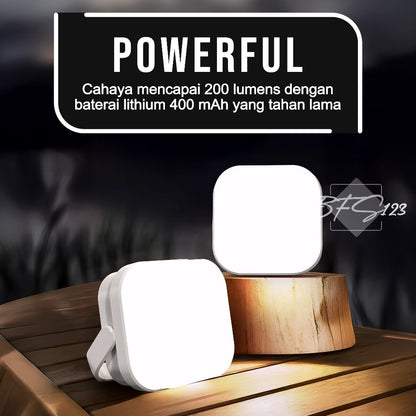 Emergency Lamp LED 200 Lumens Lampu Tenda Camping Outdoor Gantung Waterproof 400 mAh 3 Mode USB Type-C