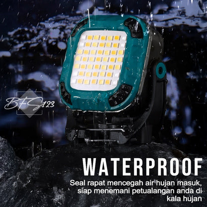 Lampu Emergency Lampu COB W8129-2 Lampu Sorot WorkLight Warerproof 1200 mAh Type-C