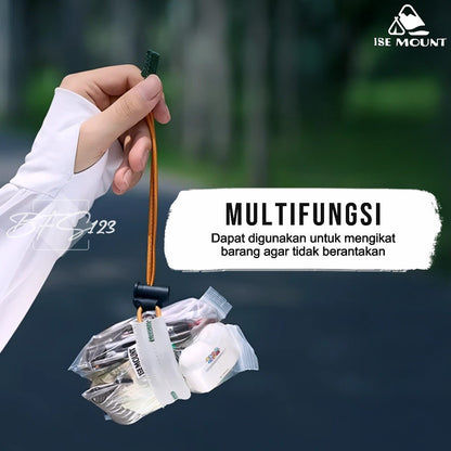 Strap Tali Reflektif Running ISE MOUNT Tali Celana Pergelangan Kaki Reflektif Bersepeda Sport Cycling