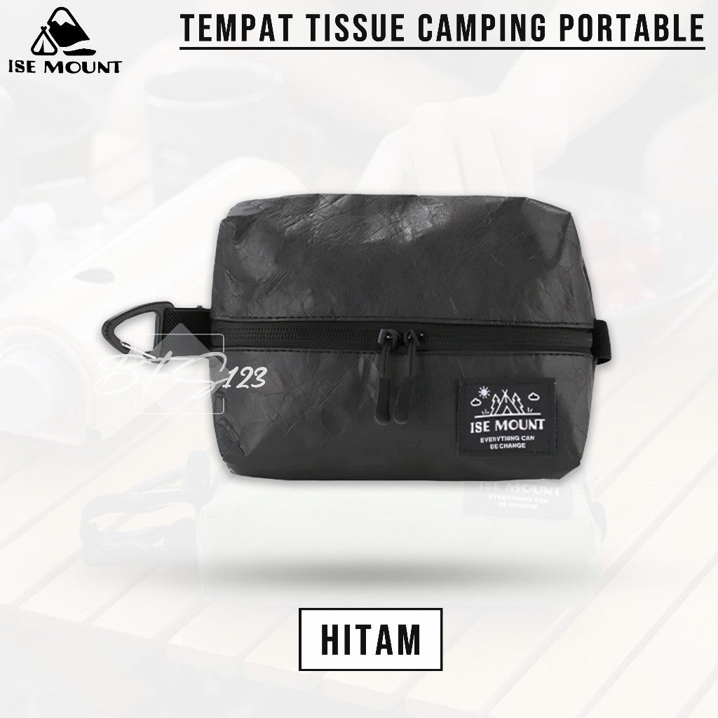 ISE Mount Tempat Tissue Camping 3 in 1 Hook Carabinner Gantung Portable Sun Visor