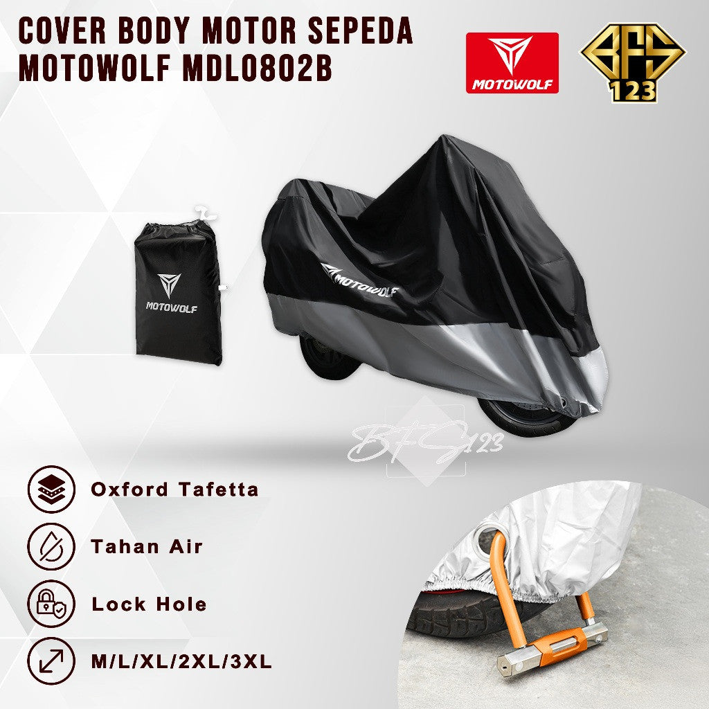 MOTOWOLF MDL0802B Tutup Cover Body Motor Tebal Tahan Debu Cover Body Sepeda Listrik