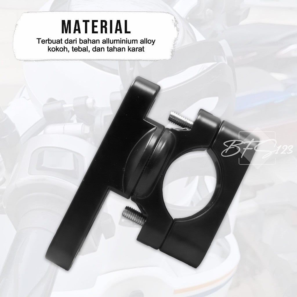 Bracket Tempat Botol Minum Stang 2,2-3,2 cm Only Bracket Aluminium Aloy