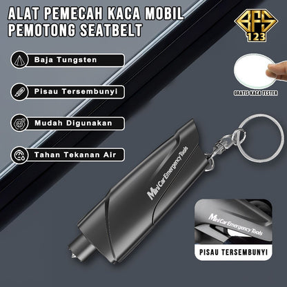 Alat Pemecah Kaca Mobil Pemotong SeatBelt Emergency Tool Kit Model Gantungan Kunci