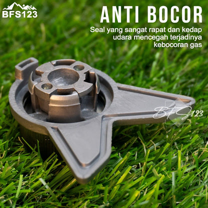 BFS123 Adaptor Konverter Gas Canister ke Gas Hicook Stand kaki Bracket Nozzle Kompor Alumunium Alloy