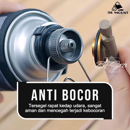 ISE Mount Adaptor Nozzle Tabung Gas Butane Adapter Bracket Gas Hicook Aluminium Aloy Bracket Stainless