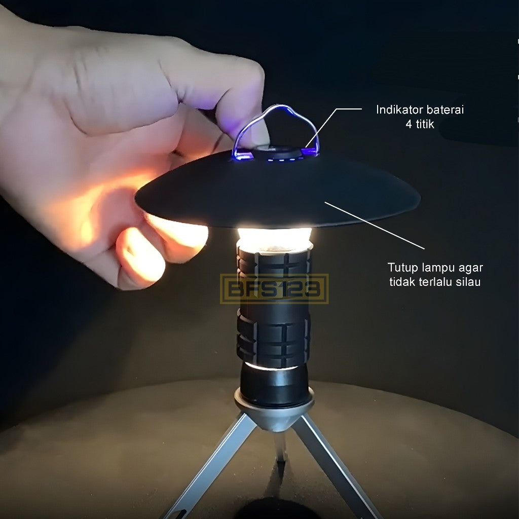Lampu Vintage Rechargeable Senter LED Lampu Camping Hiking