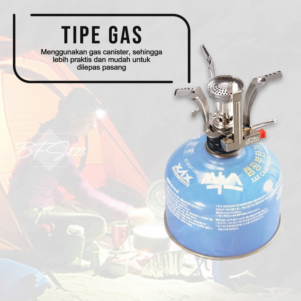 BFS123 Kompor Gas Lipat Kompor Camping Ultralight 3000W Kompor Portable Lipat Camping Only Stove
