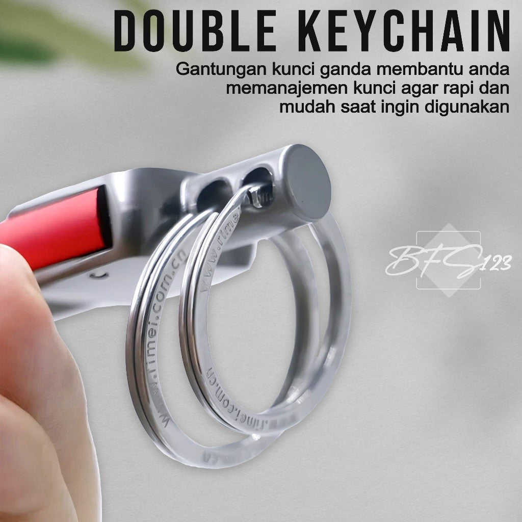 Gantungan Kunci Omuda A8002 Keychain Carabinner Motor Mobil Rumah Premium Stainless