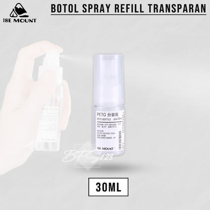 ISE Mount Botol Spray 30 Ml 50 Ml Parfum Hand Sanitizer Refill Transparan Clear Spray