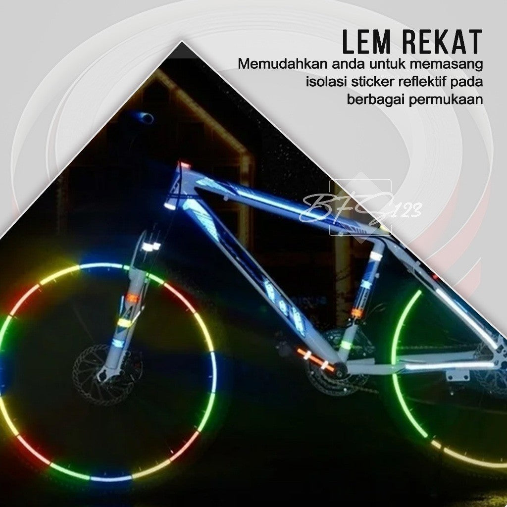 Isolasi Sticker Reflektive Modifikasi Motor Mobil Sepeda