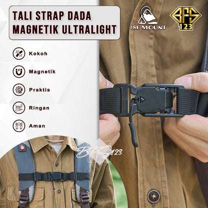 Tali Tas Strap Dada Magnetik 1 Set Kanan Kiri Ultralight