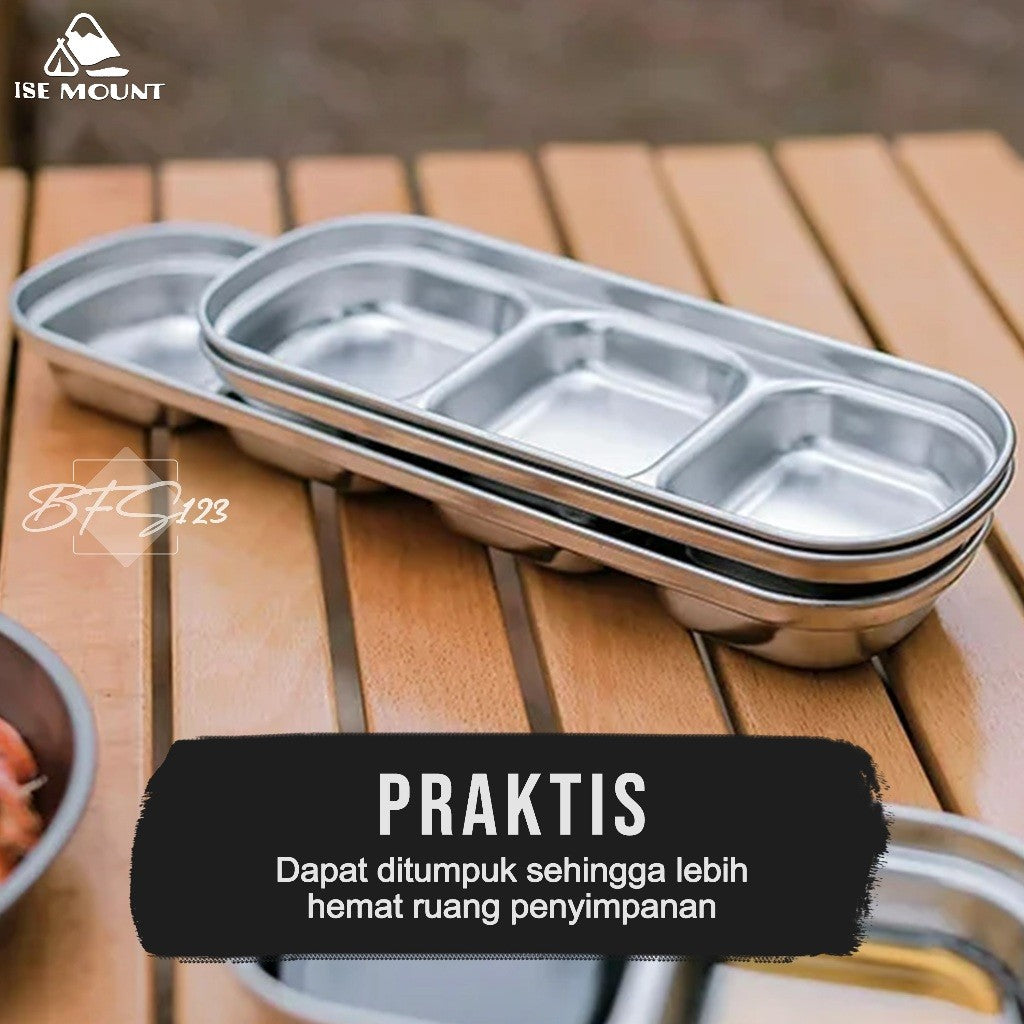 Tempat Saos Sambal Kecap Stainless 304 Model Square ISE Mount
