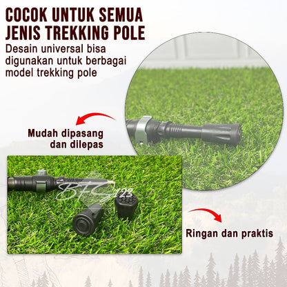 Tutup Karet Trekking Pole Anti Slip Outdoor