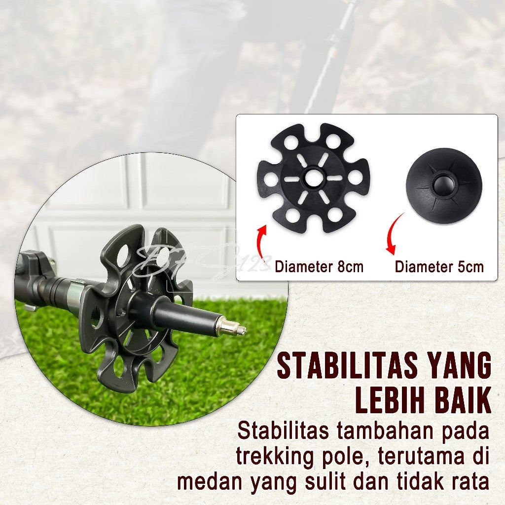 Holder Bulat Trekking Pole 8cm & 5cm Outdoor