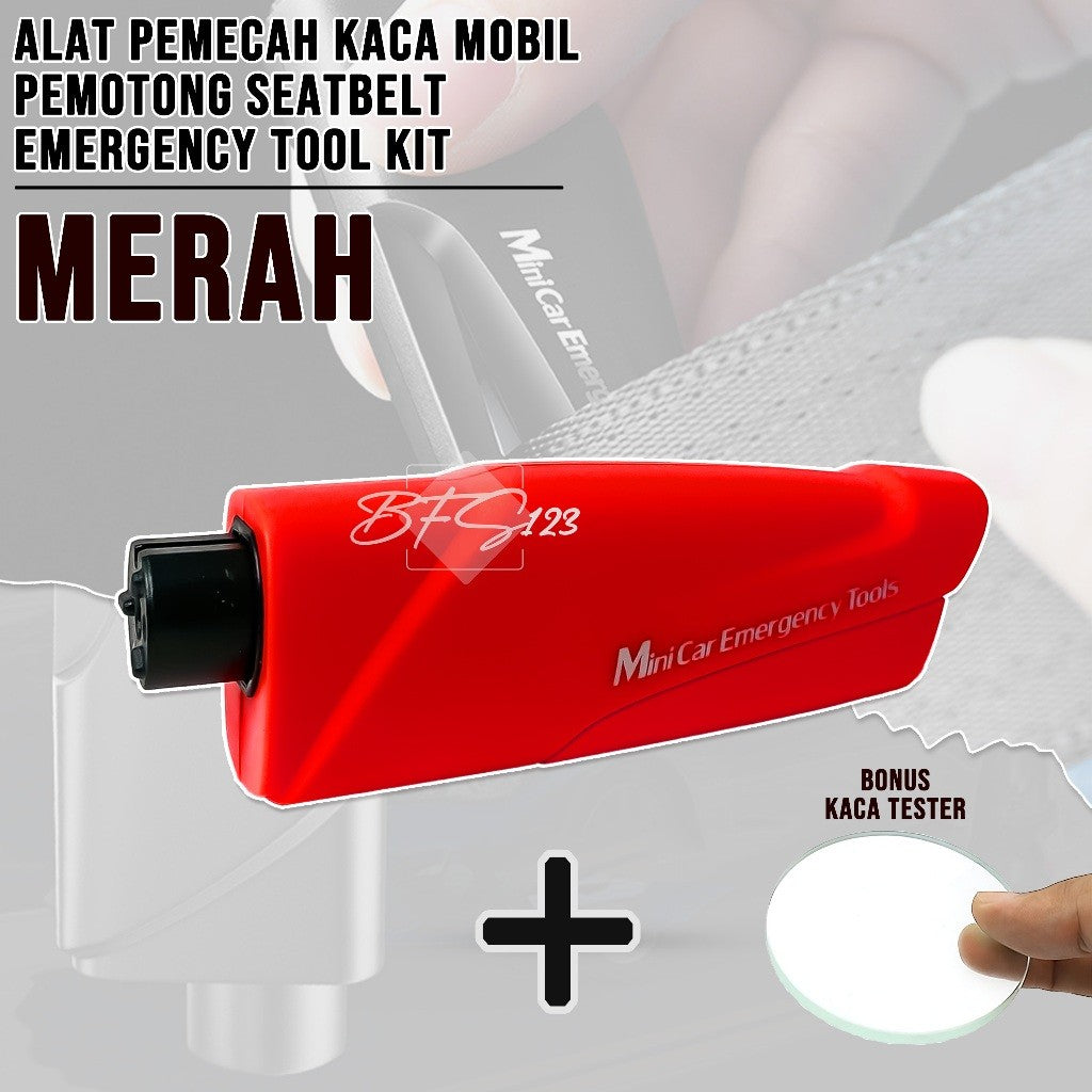 Alat Pemecah Kaca Mobil Pemotong SeatBelt Emergency Tool Kit Model Gantungan Kunci