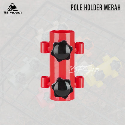 Pole Holder Pemegang Tiang Tenda Tiang Flysheet Stand Holder Tiang Model Drat Putar Material Steel ISE Mount