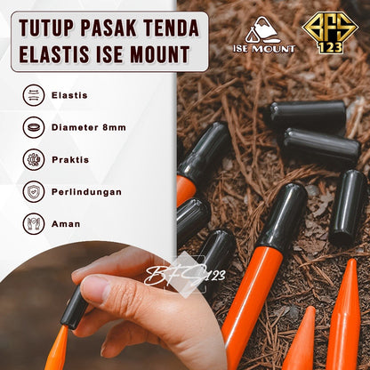 Tutup Karet Pelindung Pasak Tenda Panjang 2,6 Cm Diameter 8 MM ISE Mount